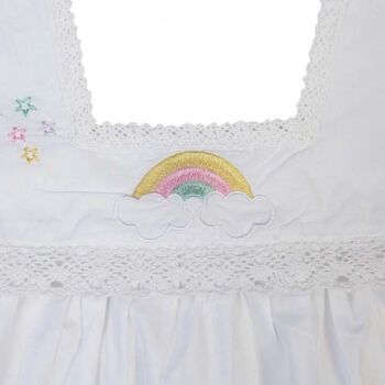 Girls Cotton Unicorn Embroidered Nightdress 'Ophelia', 6 of 6