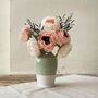 Paper Peony Bouquet With Preserved Eucalyptus, thumbnail 3 of 6