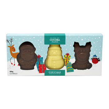 Two Pack Christmas Character Chocolate Bites, 2 of 2