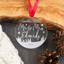 Personalised First Christmas As Mr And Mrs Keepsake Bauble, thumbnail 4 of 5