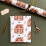 Personalised Christmas Gingerbread House Wrapping Paper, thumbnail 1 of 2