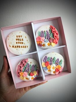 Personalised Wild Flower Biscuit Gift Box And Wild Flower Greetings Card, 2 of 8