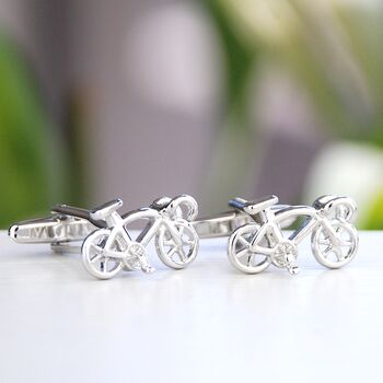 Personalised Racer Bike Cufflinks, 3 of 9