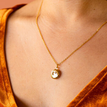 Petite Moon And Star Locket Necklace, 6 of 10