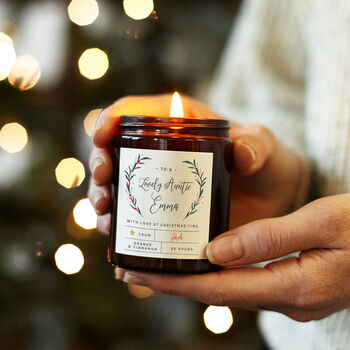Christmas Gift For Her Personalised Scented Candle, 2 of 12