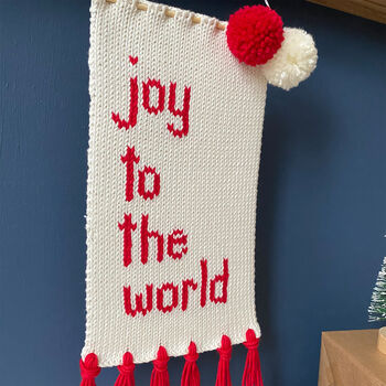 'Joy To The World' Christmas Wall Hanging, 4 of 4