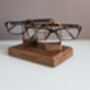 Luxury Walnut Double Glasses Stand Holder Personalised, thumbnail 6 of 7