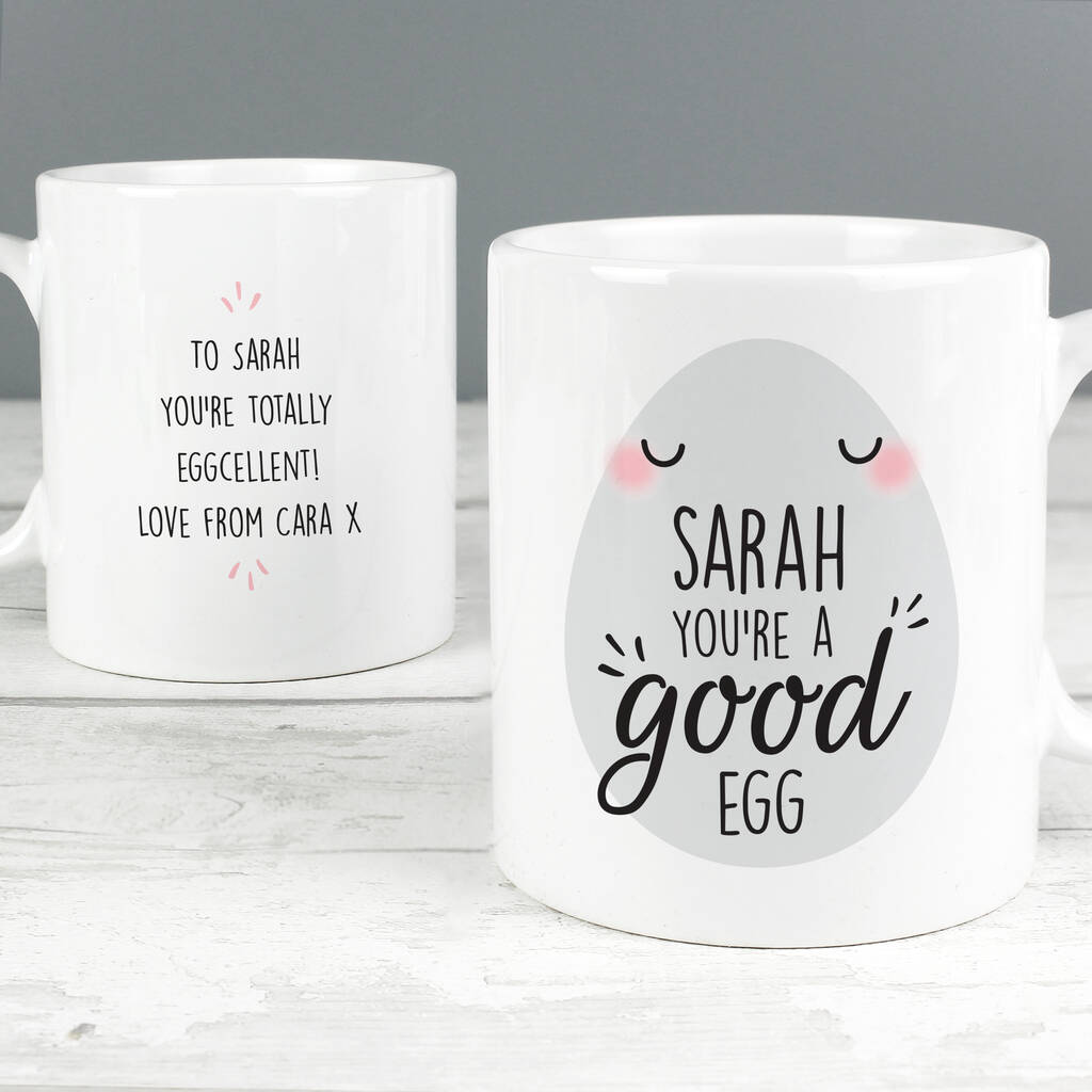 Personalised You're A Good Egg Ceramic Mug, 1 of 4