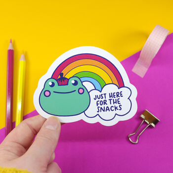'Just Here For The Snacks' Sticker, 2 of 3