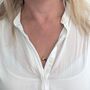 The Trio Star Point Smokey Quartz Necklace, thumbnail 4 of 7