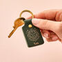 Personalised Zodiac Leather Keyring, thumbnail 1 of 7