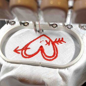 Personalised Valentines Cotton Handkerchief Token Gift, 5 of 5