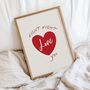 Night Night Love You Bedroom Print, thumbnail 2 of 3