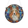 Sheltie Stained Glass Effect Suncatcher, thumbnail 3 of 6