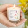 Wonderful Mum Gift Personalised Floral Birthday Candle, thumbnail 1 of 8