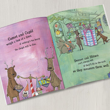 Personalised Christmas Reindeer Story Book, 3 of 8