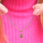 Gold Plated Bumblebee Bee Necklace, thumbnail 1 of 3