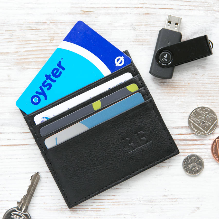 Leather Card Wallet By Be Golden