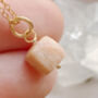 Gemstone Cube Necklace, thumbnail 2 of 8