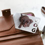 Personalised Photo With Dog Cut Out Metal Wallet Card, thumbnail 2 of 3