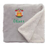 Personalised Cosy Christmas Blanket With Embroidered Winter Fireplace Design, thumbnail 11 of 12