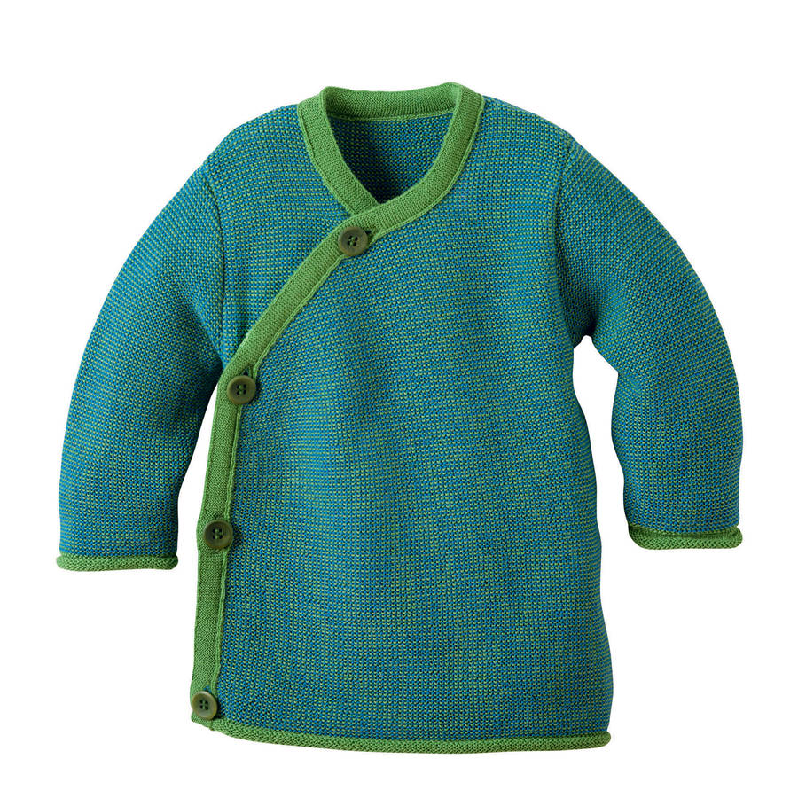 organic merino wool w rap over baby jumper by lana bambini ...