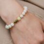 Off White Marble Women’s Glass Beaded Screw Bracelets, thumbnail 1 of 6