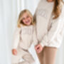 Child's Varsity Style Mini Embroidered Sweatshirt Jumper, thumbnail 7 of 7