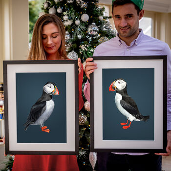 Pair Of Puffin Prints, 4 of 4