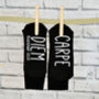 Carpe Diem Personalised Seize The Moment Socks, thumbnail 1 of 3