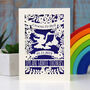 Personalised Welsh Baby Papercut Card, thumbnail 1 of 3
