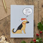 Christmas German Shepherd Dog Pin Badge, thumbnail 12 of 12