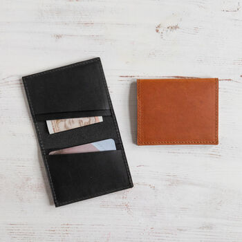 Personalised Leather Card Wallet, 5 of 12