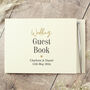 Personalised Black And Gold Guestbook For Wedding, thumbnail 1 of 5