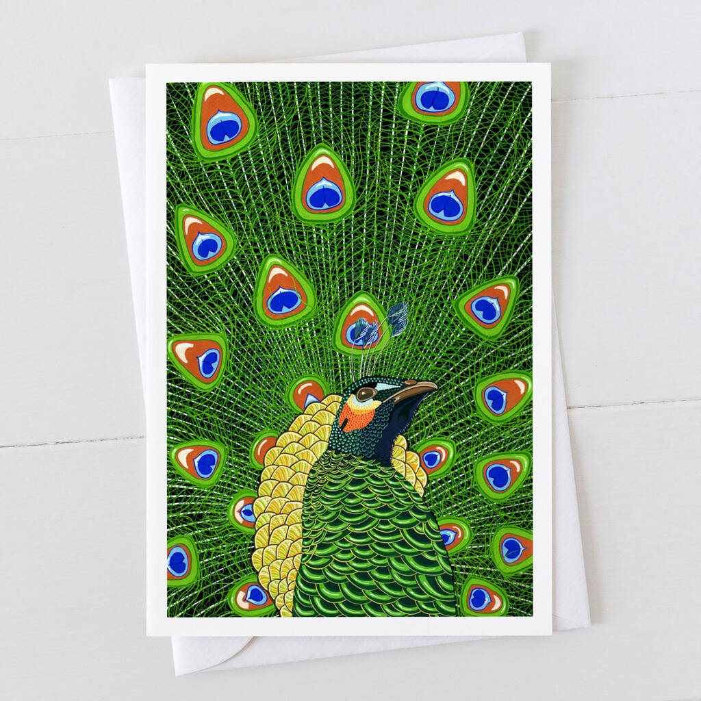Peacock Greeting Card, 1 of 2