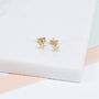 Soho 9ct Gold Mini Star Earrings, thumbnail 1 of 4