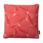 Poppy Coral Patterned Cotton Cushion, thumbnail 3 of 6