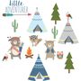 Little Warrior Fabric Wall Stickers, thumbnail 2 of 2