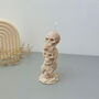Skull Pillar Candle Halloween Skeleton Decoration, thumbnail 4 of 10