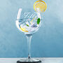 Engraved 50th Birthday Personalised Primeur Gin Glass, thumbnail 1 of 4