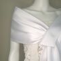 White Bridal Evening Dress Shawl, thumbnail 3 of 7