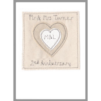 Personalised Initials Wedding Or Anniversary Card, 9 of 12