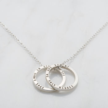 Personalised Quote Circle Necklace, 5 of 7