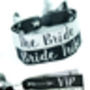 Bride Tribe Silver/Black Hen Party Wristband Favours, thumbnail 10 of 12
