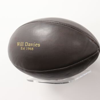 Personalised Vintage Leather Rugby Ball, 7 of 7