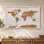 World Map With Pins Gifts For Travellers, thumbnail 1 of 12