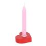 Red Heart Taper Candle Holder, thumbnail 3 of 3