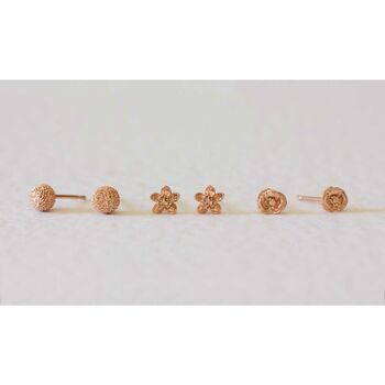 Cherry Blossom Earrings – Gold/Silver/Rose Gold, 6 of 7
