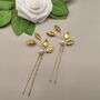 Wedding Hair Accessories Gold Set Of Two, thumbnail 7 of 12