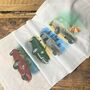 Set Of Four Handkerchiefs With Classic British Cars, thumbnail 1 of 10